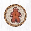 Capitol Importing Co 5 x 5 in. Gingerbread Man Printed Round Coaster 31-IC111GBM